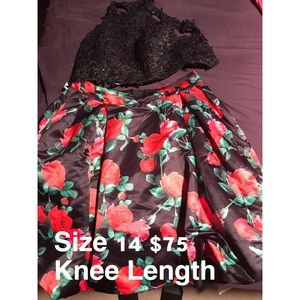 2 piece formal dress